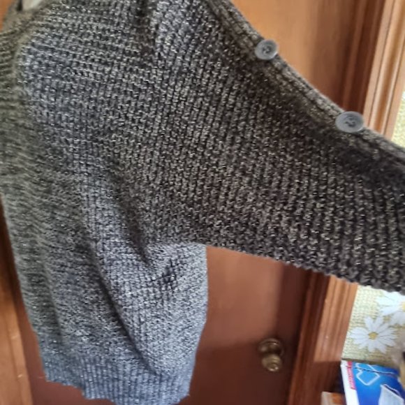New Directions XL Sweater infused with shiny threads - Picture 3 of 7